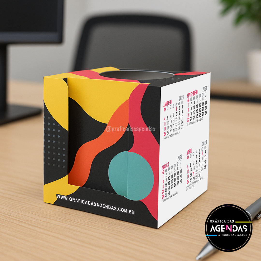 Cubo Criativo - Calendário de Mesa 2026